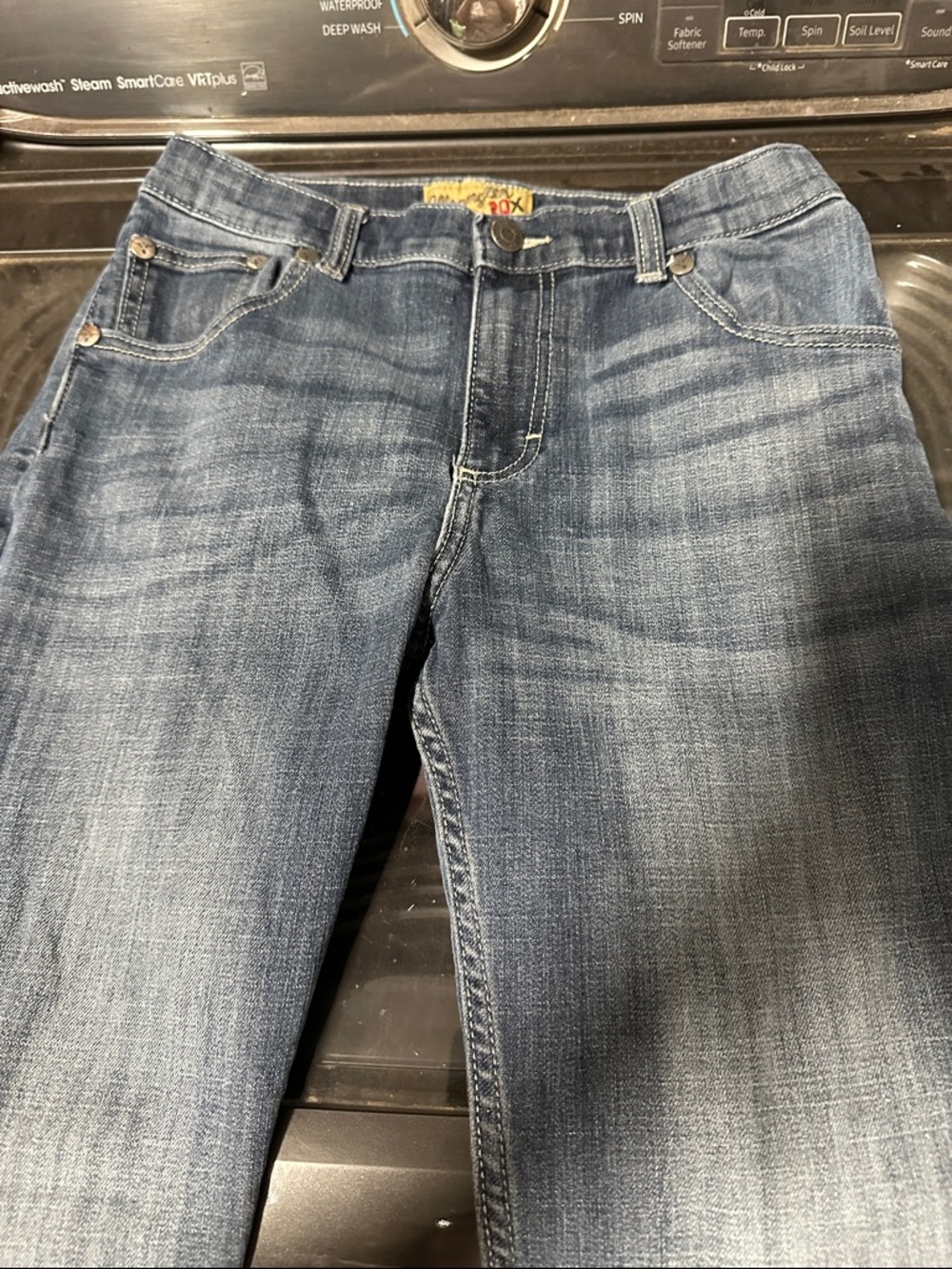 Boy’s size 14 regular Straight-Leg Blue Denim Jeans